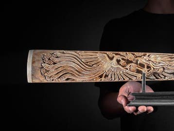 PAS DE PRIX DE RÉSERVE - Éblouissant grand ivoire despadon, Antiek en Kunst