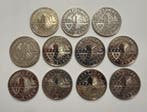 Portugal. República. 11 Moedas - 2 ½ ECU (x8) & 5 Euro (x3), Postzegels en Munten