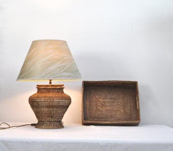 Lampe de table (2) - Rotin