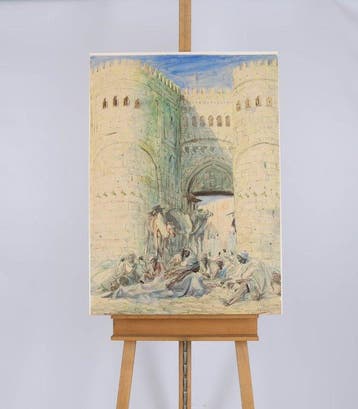 Marius Bauer (1867-1932) - Oosterse poort (groot werk)