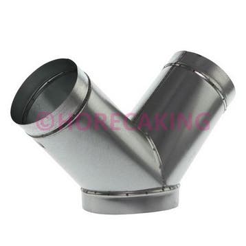 Y-STUK GALVA 45 GRADEN 710 MM, Verzenden