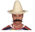 Sombrero Wit 33cm, Hobby en Vrije tijd, Feestartikelen, Verzenden, Nieuw
