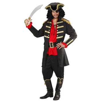 Piraat Kostuum Zwart Heren 2 delig, Kleding | Heren, Carnavalskleding en Feestkleding, Verzenden, Nieuw