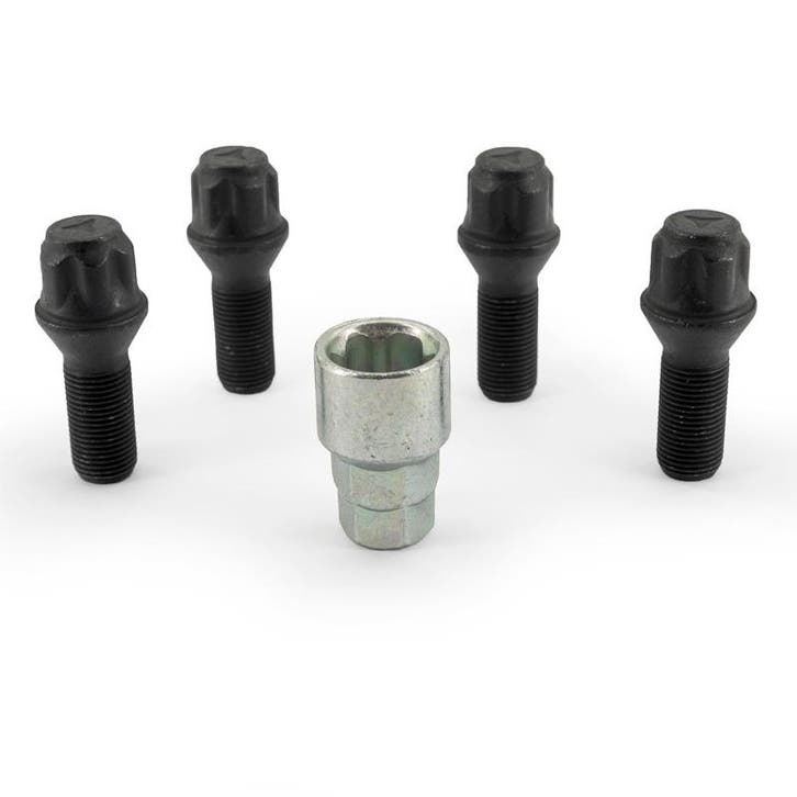 H&R Wielslotenset M14x1.25x28mm konisch Zwart - 4 slotbouten, Auto-onderdelen, Ophanging en Onderstel, Nieuw, Verzenden