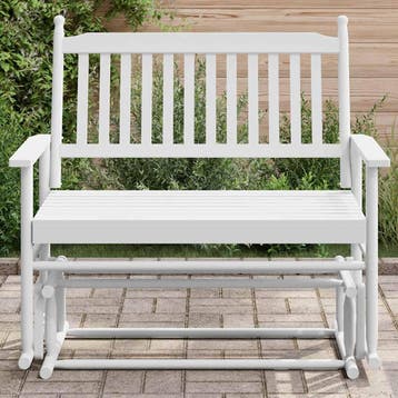 vidaXL Schuifbankje 118x70x104,5 cm massief populierenhout, Verzenden, Nieuw