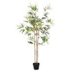 vidaXL Kunstmatige Bamboe Boom Groen 55 x 16 x 150 cm Stof, Verzenden