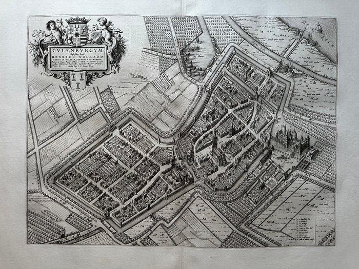 Nederland - Culemborg / Wageningen; J. Blaeu - Cvlenbvrgvm., Livres, Atlas & Cartes géographiques