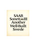 1970 SAAB SONETT BROCHURE ENGELS (USA), Ophalen of Verzenden, Nieuw