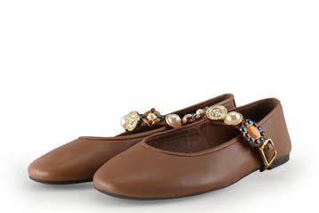 Jeffrey Campbell Ballerinas in maat 38 Bruin, Bruin, Verzenden, Ballerina's, Zo goed als nieuw