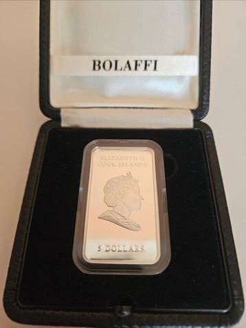Cookeilanden. 5 Dollars 2010, Ferrari The Legend GT, Silver