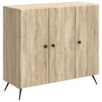 vidaXL Dressoir Sonoma Eiken 89 x 34,5 x 80 cm Bewerkt hout, Verzenden