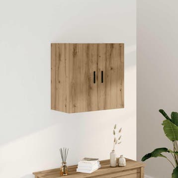vidaXL Wandkast 60x31x60 cm bewerkt hout artisanaal, Verzenden