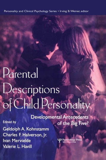 Parental Descriptions of Child Personality 9780805823011, Verzenden, Kohnstamm