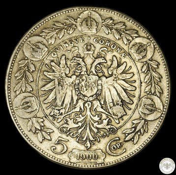 Oostenrijk. Franz Joseph I. 5 Corona 1900 (Zonder