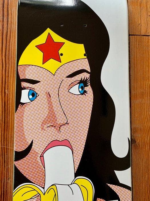Greg Guillemin (1967) - Wonder Secret Heroes Skateboard, Antiquités & Art, Art | Objets design