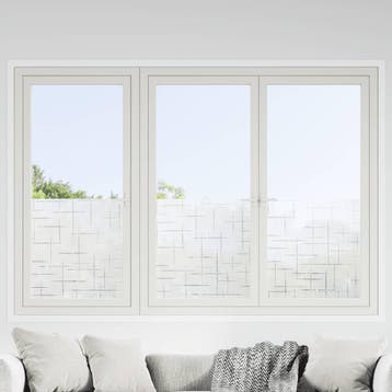 vidaXL Raamfolies 4 st mat sterrenpatroon PVC, Verzenden, Nieuw