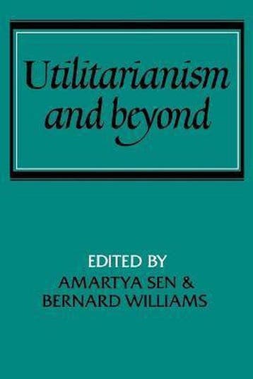 Utilitarianism and Beyond - Amartya Sen - 9780521287715 - Pa, Verzenden