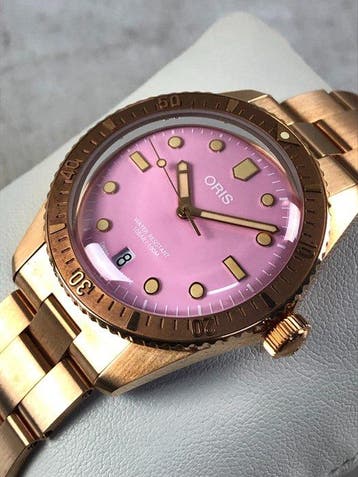 Oris - Divers Sixty-Five Cotton Candy Bronze Automatic -
