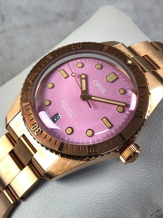 Oris - Divers Sixty-Five Cotton Candy Bronze Automatic -, Bijoux, Sacs & Beauté, Montres | Hommes