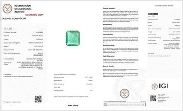 1 pcs Vert Émeraude - 2.27 ct - International Gemological, Handtassen en Accessoires, Nieuw