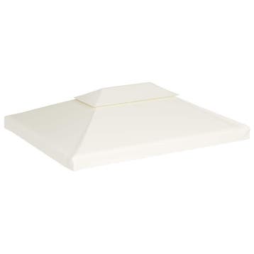 vidaXL Vervangend tentdoek prieel 310 g/m² 3x4 m crèmewit, Tuin en Terras, Verzenden, Nieuw