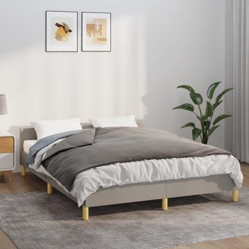 vidaXL Verzwaringsdeken met hoes 135x200 cm 6 kg stof grijs, Huis en Inrichting, Verzenden, Nieuw