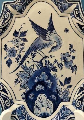 Porceleyne Fles, Royal Delft - Wandbord - Keramiek -, Antiek en Kunst