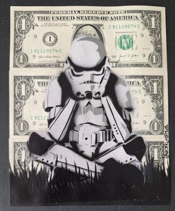 Jinks Kunst - Stormtrooper - 3 X 1 $ US - Last one