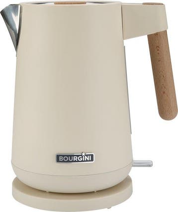 2dekans | Bourgini Harmony - Waterkoker - RVS - Creme met, Ophalen of Verzenden