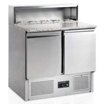 Pizzawerkbank | 260L | 2 Deuren (1/1 GN) | Boven 5x 1/6 GN, Verzenden, Nieuw in verpakking