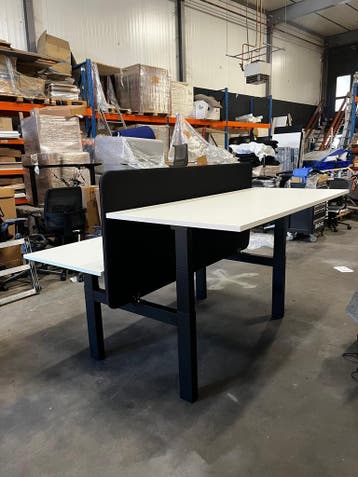 Refurbished Ahrend Zit Sta Duo Bureau - Nieuwe Bladen, Verzenden