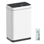 Contactloze Prullenbak Wit | Retour deal | Weg is weg, Huis en Inrichting, Woonaccessoires | Prullenbakken, Inox, 50 tot 75 cm