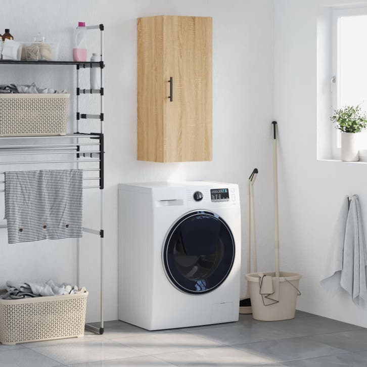vidaXL Bovenkast 34,5x34x90 cm sonoma eikenkleurig, Maison & Meubles, Armoires | Dressoirs, Envoi