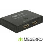 Delock 18749 HDMI 2 - 1 Schakelaar bidirectioneel 4K 60 Hz, Computers en Software, Verzenden, Nieuw