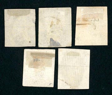 Suisse 1855/1857 - II. Période - gestempelte 5 Rp bis 40 Rp, Timbres & Monnaies, Timbres | Europe | Belgique