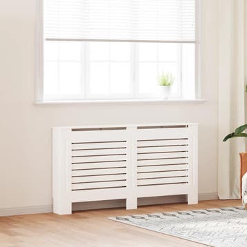 vidaXL Radiatorombouw 152x19x81,5 cm MDF wit, Verzenden, Nieuw