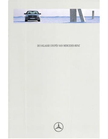 1993 MERCEDES BENZ S KLASSE COUPE BROCHURE NEDERLANDS, Ophalen of Verzenden, Nieuw