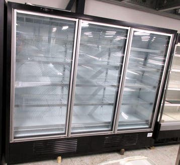 Wandvriezer met 3 deuren - B245 x D73 x H215 cm - met