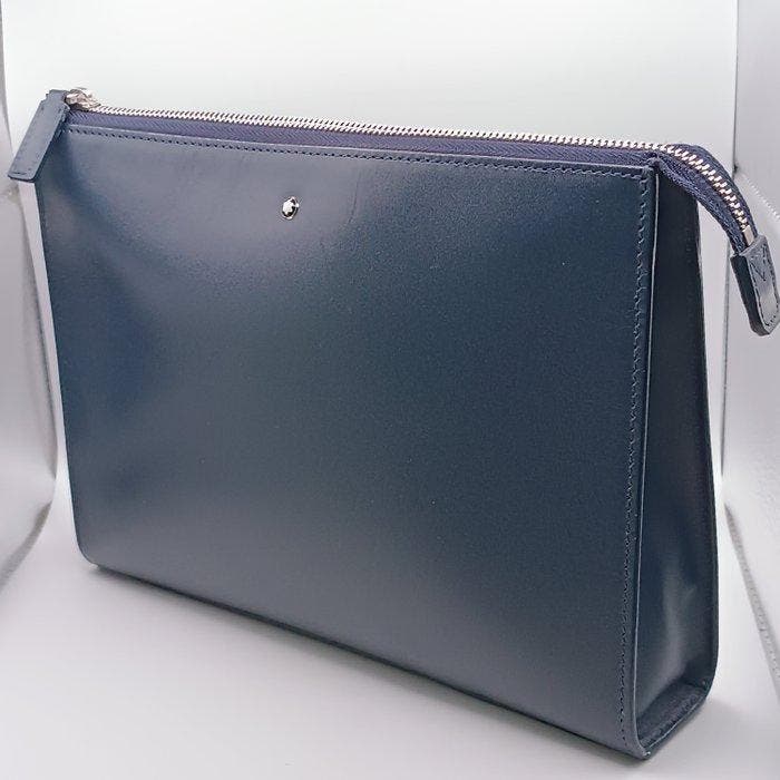 Montblanc - Montblanc Meisterstück Navy Clutch Pochette -, Handtassen en Accessoires, Tassen | Damestassen