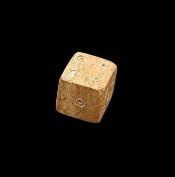 Oud-Romeins Been Dobbelstenen Gooien - 12 mm (Zonder