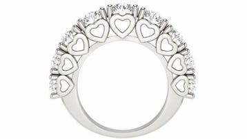 Bague - 14 carats Or blanc - 4.53ct. tw. Diamant (Cultivé en