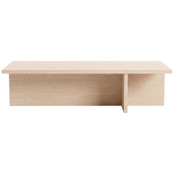 Evila Salontafel - Houtkleurig - Nieuw/Ongebruikt - Melamine, Verzenden, Nieuw, 100 tot 150 cm, Scandinavisch