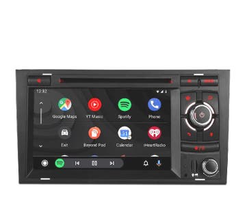 AUTORADIO GPS ANDROID 12 POUR AUDI A4 B6 B7 00-08 SEAT EXEO, Verzenden, Nieuw