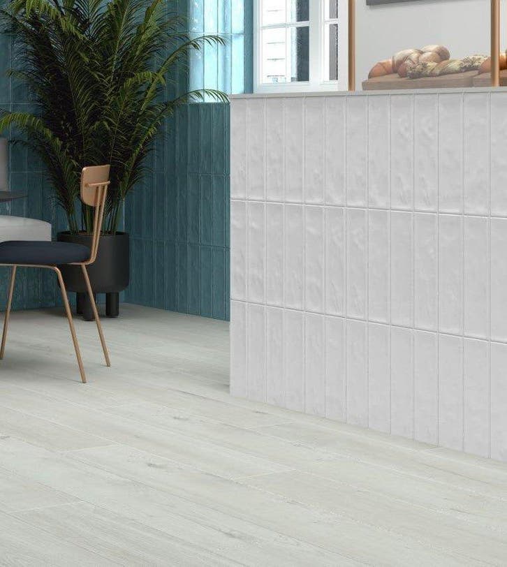 Wandtegel Navale Mayo Blanco Wit Glans 7,5x30 (Muurtegels), Bricolage & Construction, Dalles & Carrelages, Enlèvement ou Envoi
