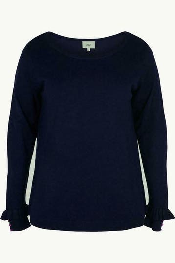 Trui Zizzi MCAMY ruche knoopjes mouw maat m, Kleding | Dames, Verzenden, Nieuw