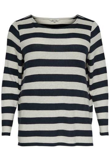 Trui HONEY ONLY Carmakoma streep maat 46/48, Vêtements | Femmes, Verzenden