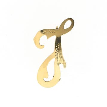 Gouden letter broche; letter J, Bijoux, Sacs & Beauté, Ophalen of Verzenden