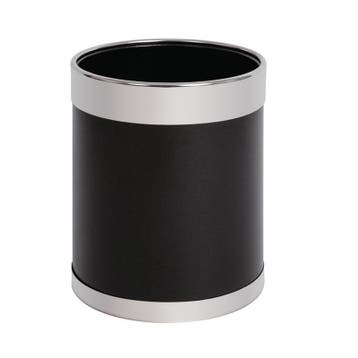 Afvalbak | Metaal (Zwart/Zilver) | 10.2L | Open |, Verzenden, Nieuw in verpakking