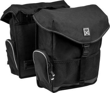 Willex Bagagetas Dubbele Fietstas 24liter - Zwart - Sportief, Fietsen en Brommers, Verzenden, Zo goed als nieuw, Willex