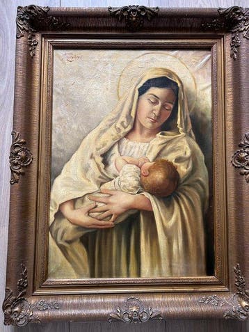František Doležal (1910-1989) - Moeder met kind
